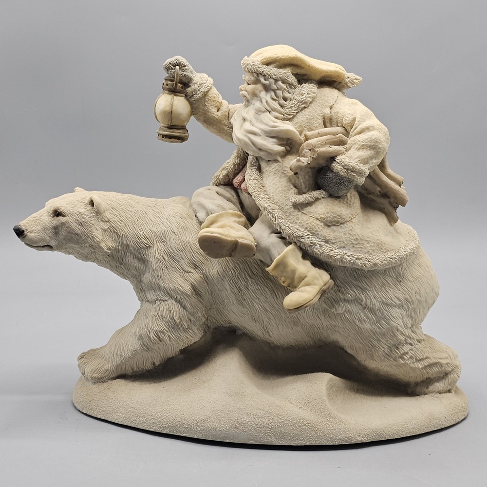 Vtg The Legend of Santa Claus Into the Wind Polar Bear 1995 Ken Memoli Victorian